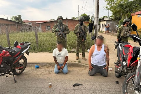 Capturan a alias ‘Gordo Dany’ y ‘Puppy’, presuntos integrantes de Los Choneros, en Manabí