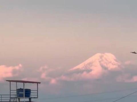 El majestuoso Chimborazo vuelve a dejarse ver desde Guayaquil y cantones cercanos