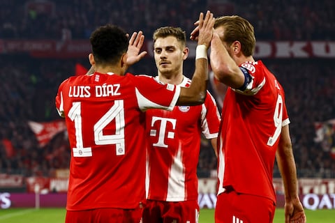 Doblete de Harry Kane y goles de Díaz y Karl dan una victoria de trámite al Bayern de Múnich en Champions League