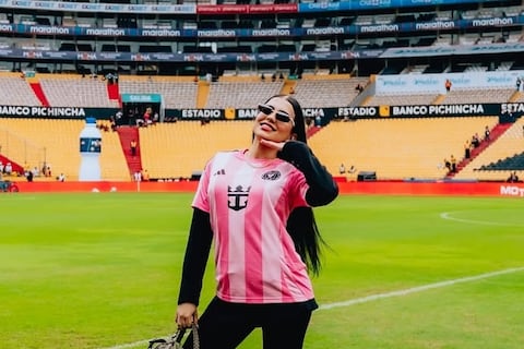 Luisa Castro, influencer colombiana, llega a Ecuador por el Inter Miami vs. Barcelona SC y convierte a Messi y la comida local en su contenido estrella