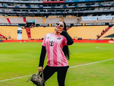 Luisa Castro, influencer colombiana, llega a Ecuador por el Inter Miami vs. Barcelona y convierte a Messi y la comida local en su contenido estrella