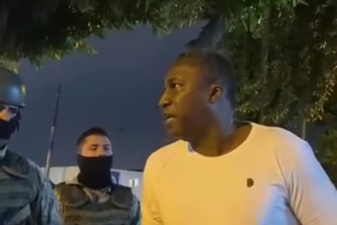 Asambleísta Roberto Cuero protagonizó altercado con militares en el sur de Guayaquil