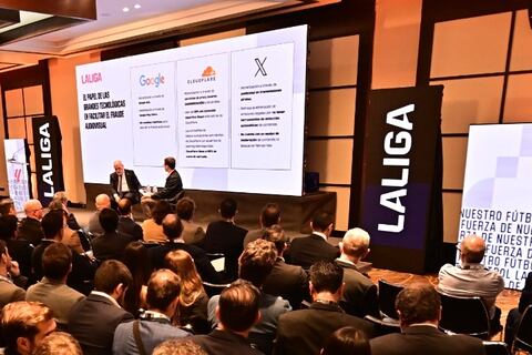 La Liga de España mantiene su lucha contra el fraude audiovisual y poderosas empresas tecnológicas que permiten su funcionamiento