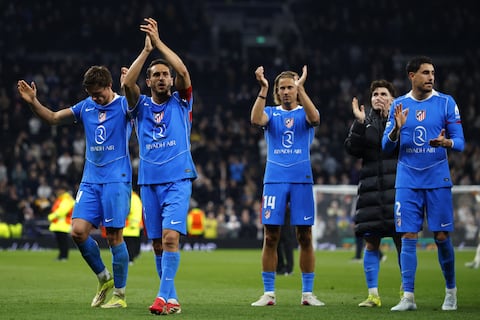 Atlético de Madrid, a cuartos por octava vez bajo la batuta de Simeone tras eliminar al Tottenham de Champions League