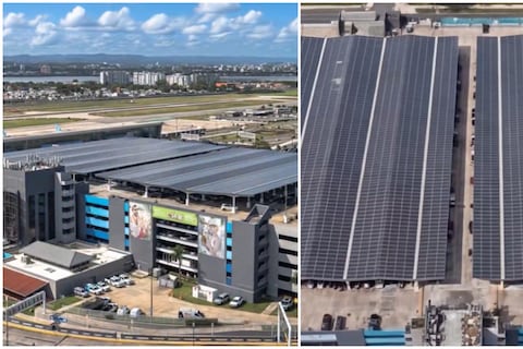 El “techo solar” que resiste huracanes: el innovador escudo energético que acaba de estrenar el aeropuerto de Puerto Rico