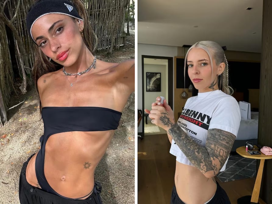 Tini Stoessel comparte una romántica foto con la cantante Young Miko, en medio de rumores de una supuesta relación