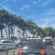 Tráfico intenso en tramo de la Perimetral y vía a la costa por salida de automóviles a balnearios de la costa