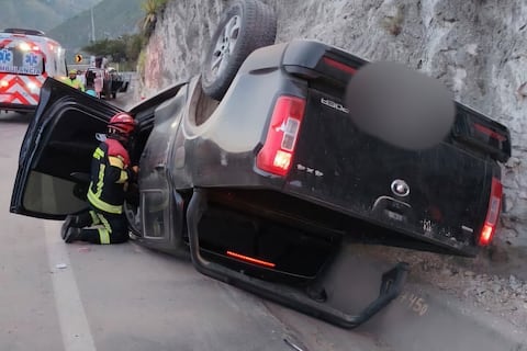 Una persona afectada por siniestro vial en Guayllabamba