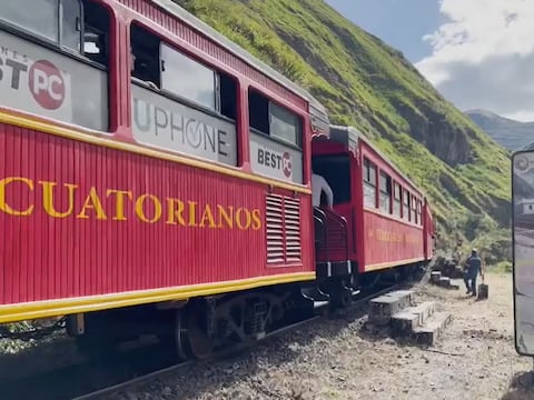 Suspenden servicio del Tren Nariz del Diablo tras aluvión en Alausí