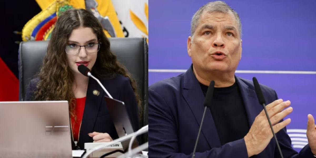 “Dejó a su amigo Glas pagando solo por los actos de corrupción”: asambleísta Camila León y Rafael Correa se enfrentan en redes sociales