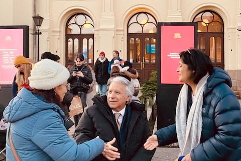 Lenín Moreno acompaña a la familia de María Corina Machado en el Nobel de la Paz y elogia el mensaje leído por su hija