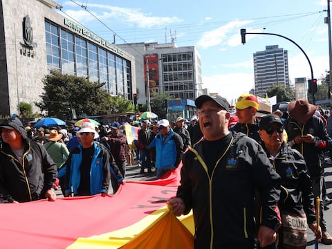 Organizaciones sindicales se movilizan en Quito por el Día Internacional de los Trabajadores