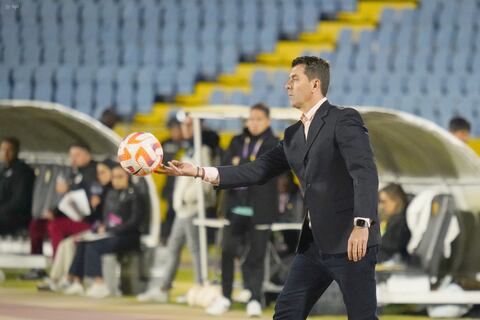 ‘Metimos centros porque quisimos; estoy contento con el juego’, analiza Ismael Rescalvo, DT de Barcelona SC