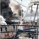 Embarcación se incendia en muelle de Posorja