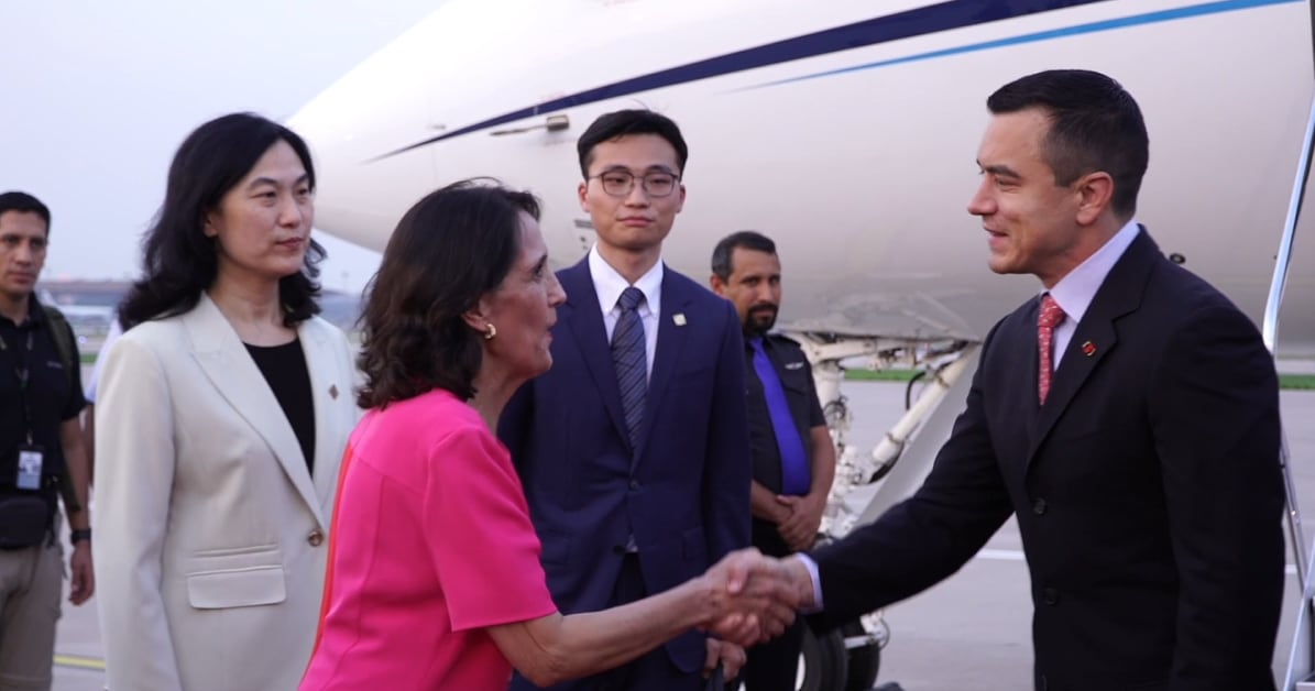 Daniel Noboa arriba a China para reunirse con Xi Jinping en el marco de su gira internacional
