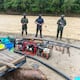 Desarticulan campamento de minería ilegal en Puyango: decomisan equipos y químicos
