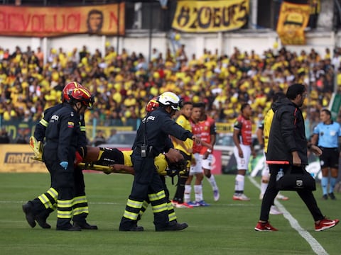 Barcelona SC confirmó la lesión de Johan García: fractura de peroné