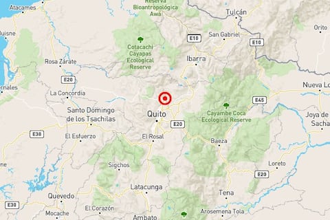 Tres sismos hubo en Pichincha entre la noche del lunes 25 y la madrugada de este martes 26