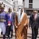 El príncipe heredero de Abu Dabi es recibido por el presidente Daniel Noboa en el Palacio de Carondelet