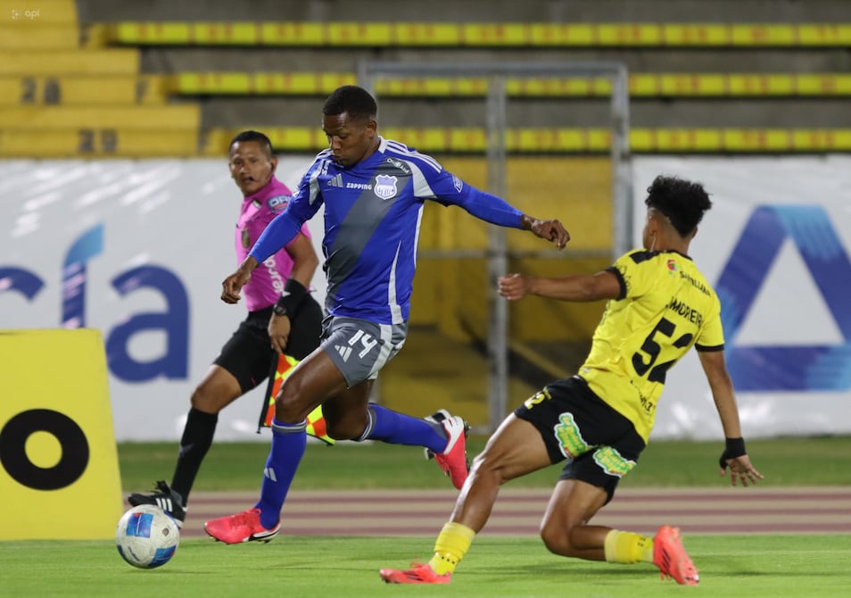 ‘Sería bueno que este año nos demos una alegría ganando la Copa Ecuador’, aspira Romario Caicedo, jugador de Emelec