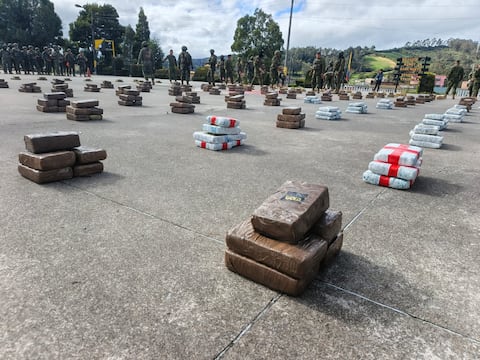 Golpe millonario al narcotráfico: Detectan casi una tonelada de droga oculta en furgón en Tulcán