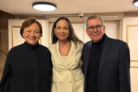 Así fue el reencuentro entre María Corina Machado y Edmundo González Urrutia en Oslo