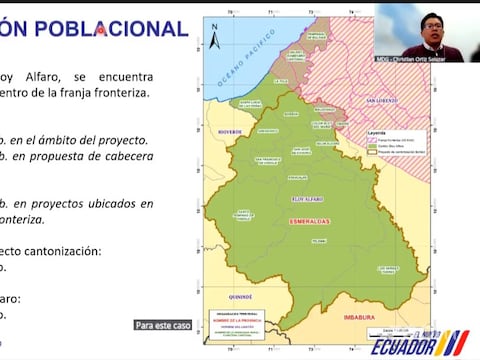 Gobierno justifica la creación del cantón Borbón en la provincia de Esmeraldas con doce parroquias