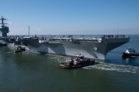 Estados Unidos prueba su portaviones con nueva planta de energía nuclear y una mayor capacidad de generación de energía eléctrica