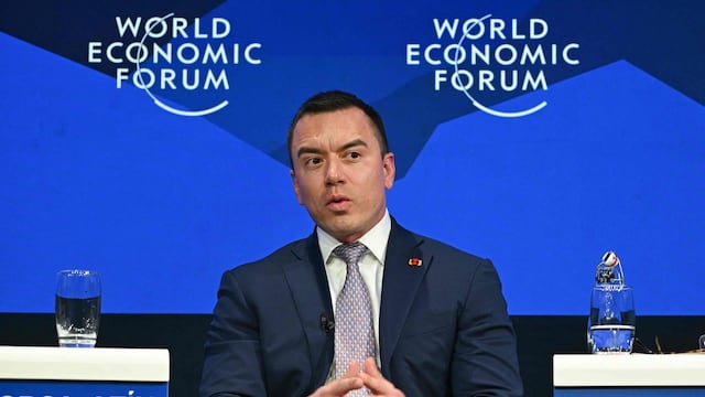Tasa del 30 % a Colombia ‘empañó’ discurso de Daniel Noboa en Davos, consideran analistas