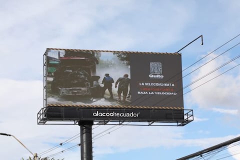 Quito utiliza vallas publicitarias para concientizar a la ciudadanía y prevenir siniestros de tránsito