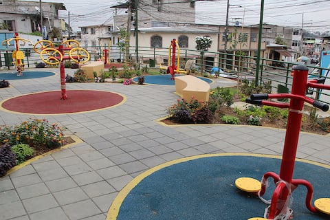 Tres reservorios deteroriados se convierten en parques, plazas y áreas recreativas en el norte de Guayaquil