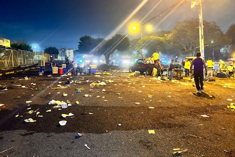 Cinco toneladas de desechos recolectadas tras partido entre Barcelona SC e Inter Miami