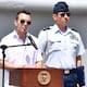 Presidente Noboa lidera incorporación del BAE Jambelí, que se usará en misiones de seguridad de la Armada del Ecuador