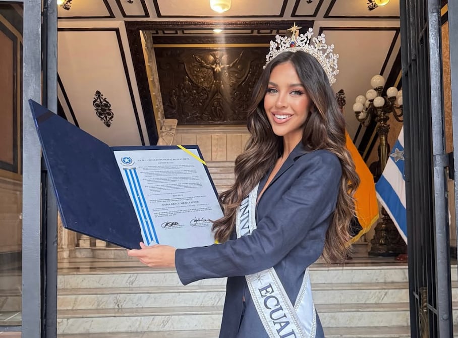 Nadia Mejía, Miss Universo Ecuador 2025, es nombrada Embajadora de Guayaquil