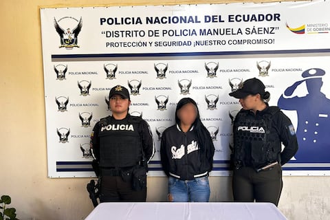Nuera de Colón Pico fue detenida en San Roque, en el centro de Quito
