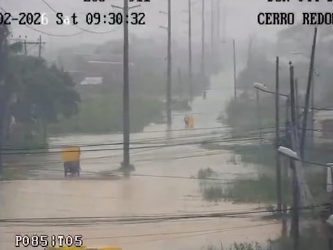 Durán con zonas anegadas por lluvia prolongada este sábado, 21 de febrero