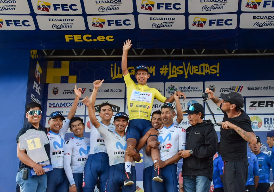 Richard Huera, actual campeón de la Vuelta Ciclística al Ecuador, se encuentra ‘estable’ tras sufrir un accidente durante entrenamiento en Tulcán