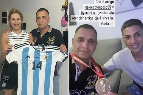 ¡Cumplió con su venganza! Exesposa de Exequiel Palacios le vendió la camiseta de Argentina y la medalla de campeón del Mundial de Qatar 2022