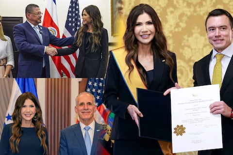 Ecuador, Costa Rica, Guyana y Honduras: la gira de Kristi Noem que empieza a dar forma al Escudo de las Américas