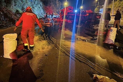 Conductor de camión murió por siniestro de tránsito en la vía Pifo-Papallacta
