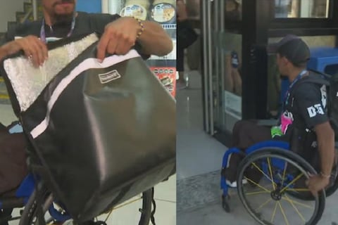 “No soy un ejemplo de nada, solo necesito un empleo y dar lo mejor de mí”: hombre trabaja como delivery en su silla de ruedas
