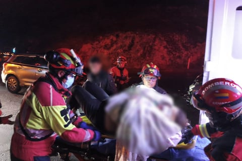 Siniestro de tránsito en la vía Quito–Papallacta dejó a siete personas afectadas