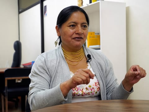 Ercilia Castañeda, vicepresidenta de la Conaie: ‘El Gobierno se desgastó en menos de seis meses y la gente le dijo que la dictadura no fortalece la democracia’