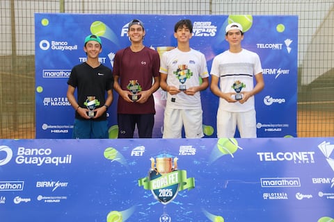 Pichincha, Manabí, El Oro, Tungurahua y Guayas, campeones de dobles de la Copa FET 2025