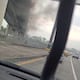 Incendio en paso elevado de la avenida de Las Américas alarmó a conductores en el norte de Guayaquil
