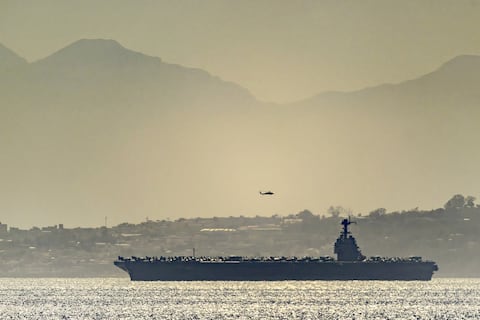 El portaviones estadounidense USS Gerald Ford ingresa al Mediterráneo