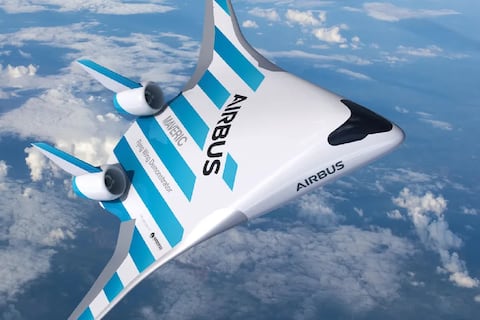 Así serían los aviones en 2050: CEO de Airbus plantea un triángulo gigante con pasajeros dentro