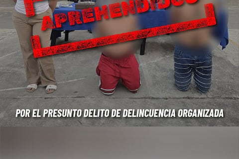 Tres presuntos integrantes de Los Lobos capturados en El Oro: tenían automotor para simular características de patrullero