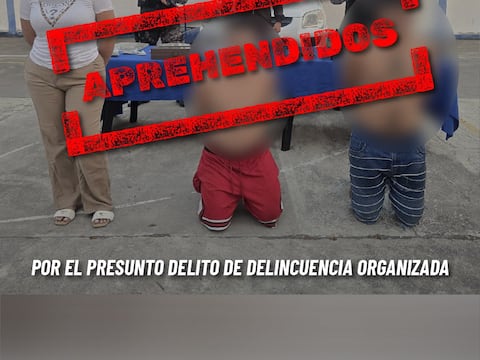 Tres presuntos integrantes de Los Lobos capturados en El Oro: tenían automotor para simular características de patrullero