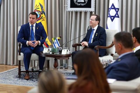 Daniel Noboa se reúne con su homólogo de Israel y ratifica compromisos de cooperación en tecnología y defensa